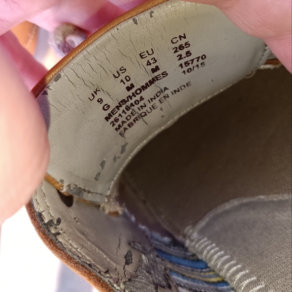 Clarks | Fallston Tan Leather Boat Shoes Cushion Ortholite Men's Size 10 - Picture 12 of 16